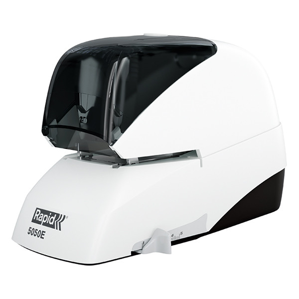Rapid Häftapparat 50 ark elektrisk | Rapid 5050e Supreme | plast | vit/svart 20993212 202047 - 1