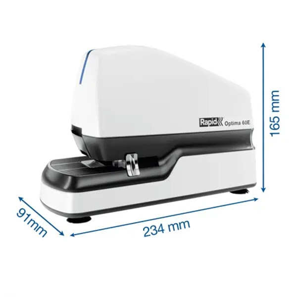 Häftapparat 60 ark elektrisk | Rapid Optima 60E | vit SE001260 - 4