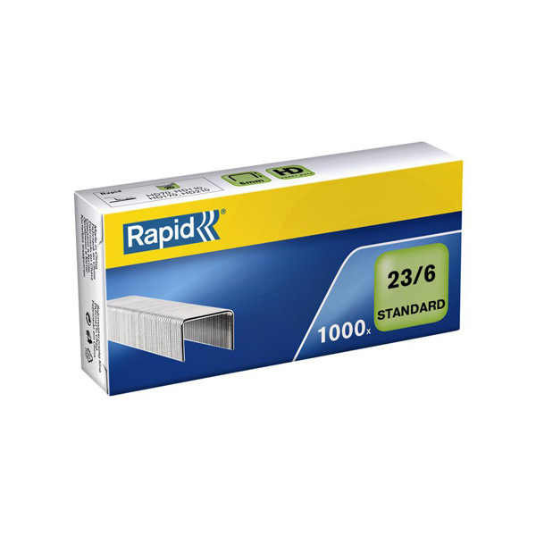 Rapid Häftklammer 23/6 | Rapid Standard galvaniserade | 1.000st 24869100 202044 - 1