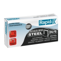 Rapid Häftklammer 24/6 | Rapid | Super Strong | rostfritt stål | 1.000st 24858100 202035