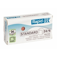 Rapid Häftklammer 24/6 | Rapid kopparbelagda | 1.000st 24855700 202002