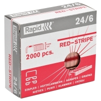 Rapid Häftklammer 24/6 | Rapid röda remsor | 2.000st 11700245 202028