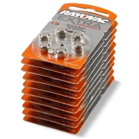 Rayovac Hörapparatsbatterier 13 orange | Rayovac Extra Advanced | 6-pack | 10st $$  204805