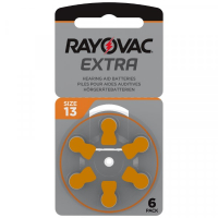 Rayovac Hörapparatsbatterier 13 orange | Rayovac Extra Advanced | 6-pack PR48 204801