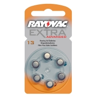 Rayovac Hörapparatsbatterier 13 orange | Rayovac Extra Advanced | 6-pack PR48 204801