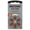 Hörapparatsbatterier 312 brun | Rayovac Extra Advanced 6st