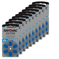 Rayovac Hörapparatsbatterier 675 blå | Rayovac Extra Advanced | 6-pack 10st⭐  204807