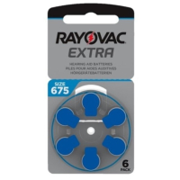 Rayovac Hörapparatsbatterier 675 blå | Rayovac Extra Advanced | 6-pack PR44 204803