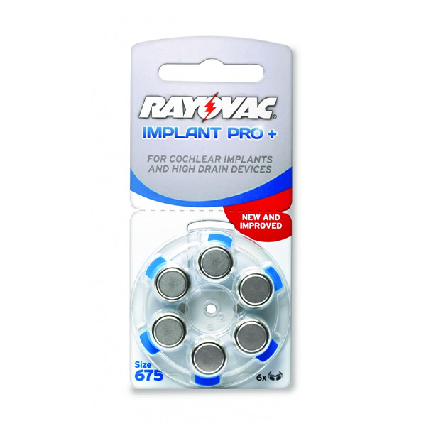 Rayovac Hörapparatsbatterier H675 Cochlear | Rayovac Implant Pro+ | 6-pack 616750 204808 - 1