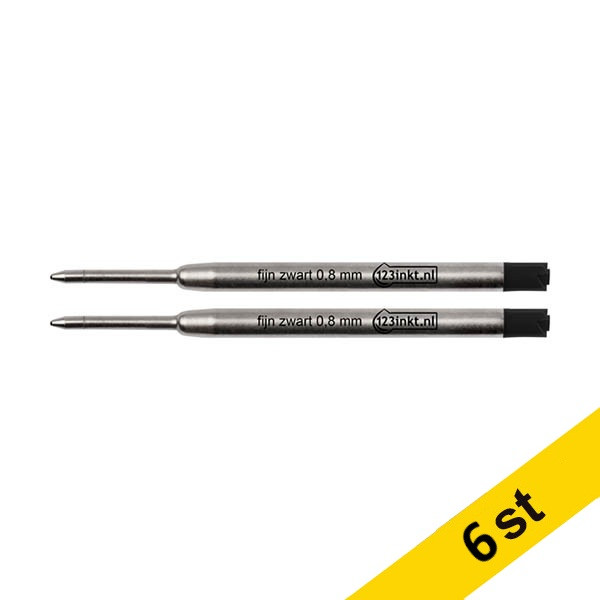 Refill fine | 123ink | svart | 6st  302740 - 1