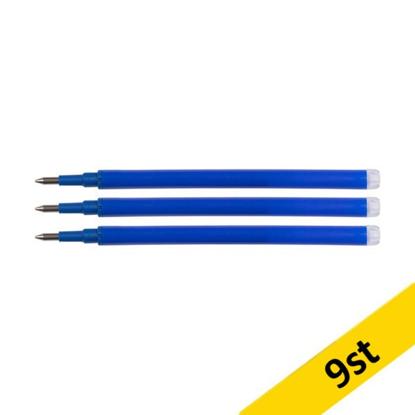Refill kulspetspenna raderbar | 123ink | blå | 9st⭐ 301241 - 1