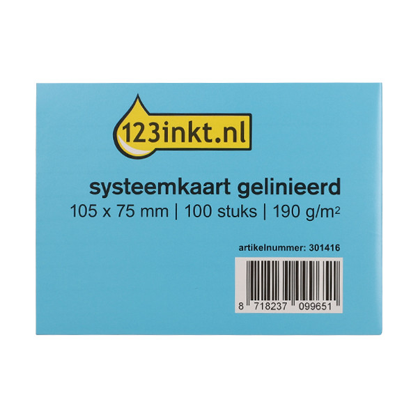 Registerkort 105mm x 75mm | 123ink | 100st 13800BC K-6109C 301416 - 1
