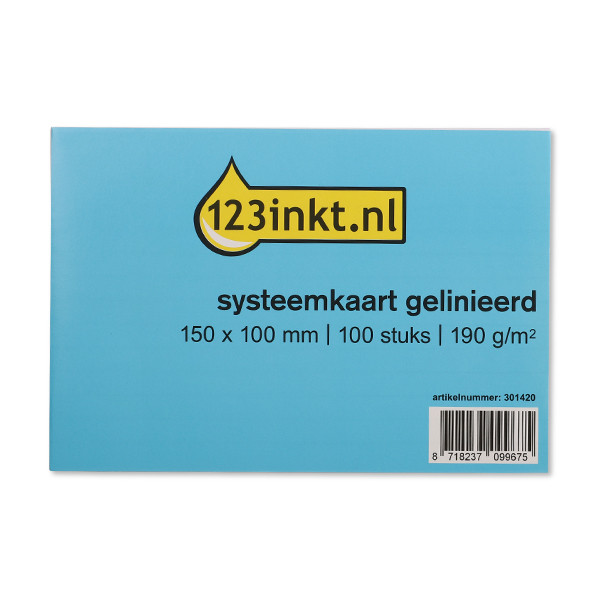 Registerkort 150mm x 100mm | 123ink | 100st 13802XC K-6102C 301420 - 1