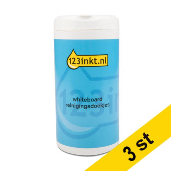 Rengöringsservetter 100st (whiteboard) | 123ink | 3st 301589 - 1