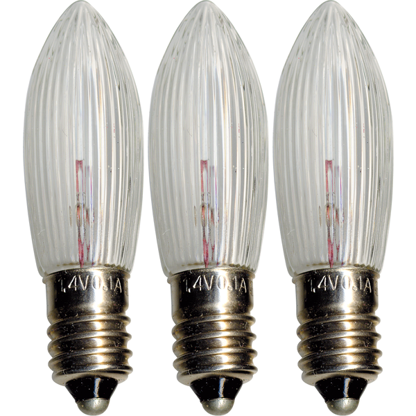 Reservlampa E10 | 1.4V | klar | 3-pack [Star Trading] 302-55 361425 - 1