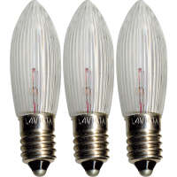 Reservlampa E10 | 1.4V | klar | 3-pack