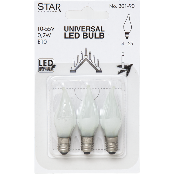 Reservlampa E10 | 10-55V | frostad | 3-pack [Star Trading] 301-90-1 362011 - 4