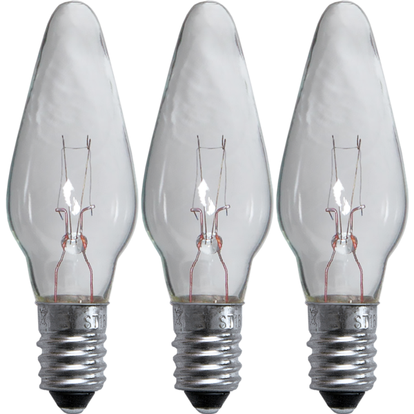 Reservlampa E10 | 34V | varmvit | dimbar | 3-pack [Star Trading] 304-01 361998 - 1
