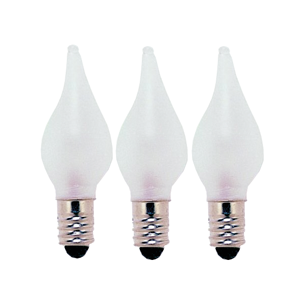 Reservlampa E10 | 55V | frostad | dimbar | 3-pack [Star Trading] 310-58 362007 - 1