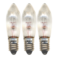 Reservlampa E10 | 55V | klar | 1.3x4.5cm | dimbar | 3-pack [Star Trading]