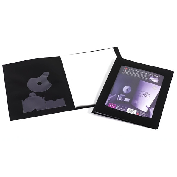 Rexel Presentationsmapp A5 | Rexel | svart | 24 fickor 17435BK 208090 - 1