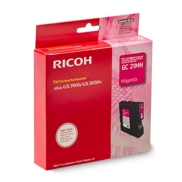 Ricoh 405538 magenta bläckpatron hög kapacitet (original) 405538 067044 - 1