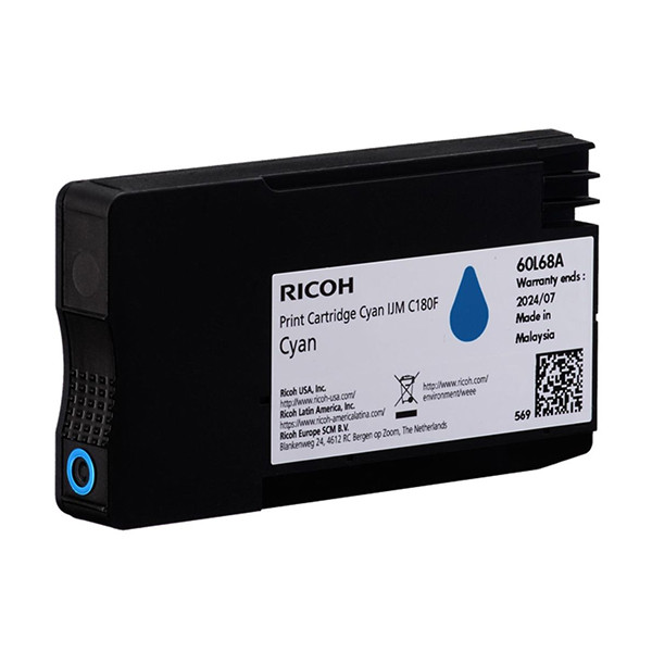 Ricoh 408518 cyan bläckpatron (original) 408518 067270 - 1