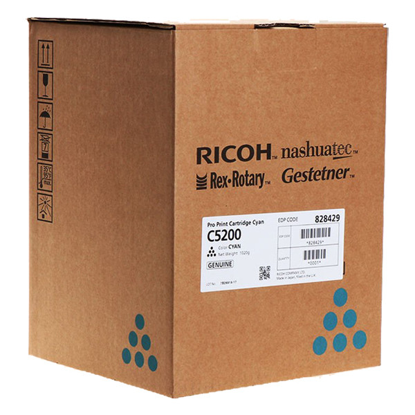 Ricoh 828429 cyan toner (original) 828429 067166 - 1