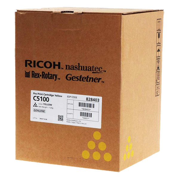 Ricoh C5100 (828226) gul toner (original) 828226 828403 073526 - 1