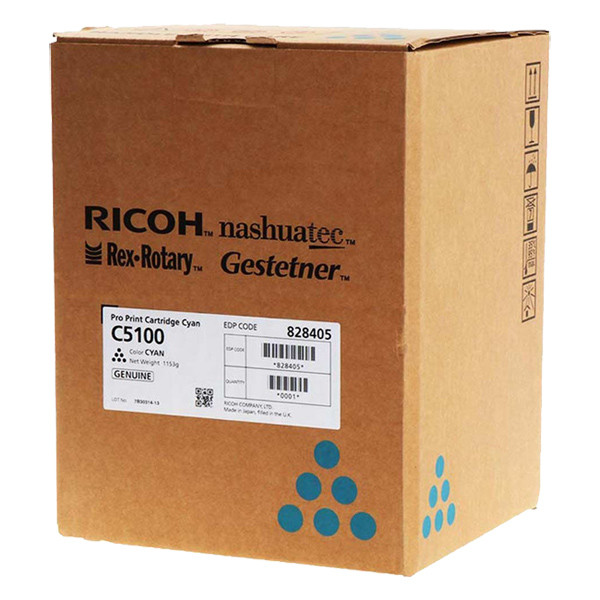 Ricoh C5100 (828228) cyan toner (original) 828228 073530 - 1