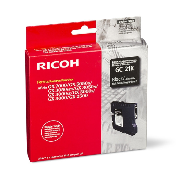 Ricoh GC-21K svart gelpatron (original) 405532 074888 - 1