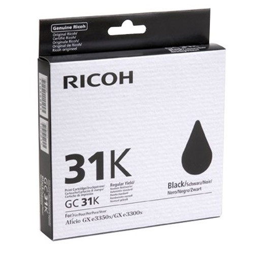 Ricoh GC-31K svart gelpatron (original) 405688 073944 - 1