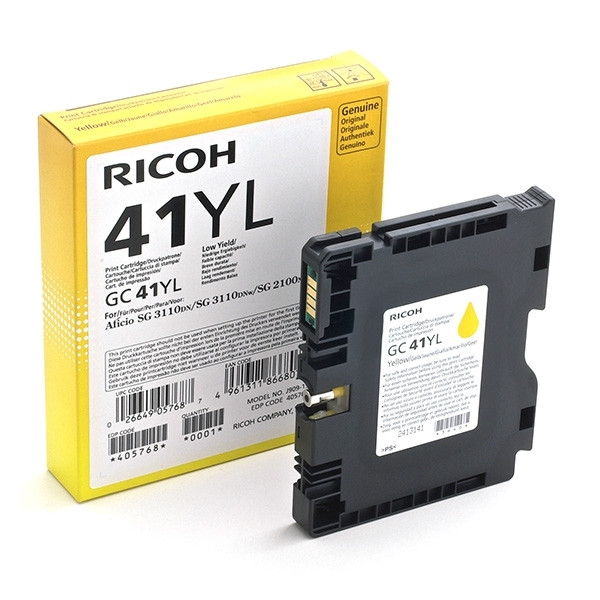 Ricoh GC-41YL gul gelpatron (original) 405768 073804 - 1