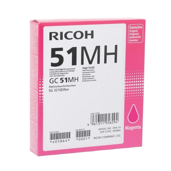 Ricoh GC-51MH magenta bläckpatron (original) 405864 602420 - 1