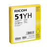 Ricoh GC-51YH gul bläckpatron (original) 602422 - 1