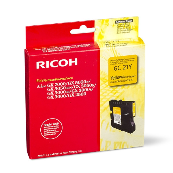 Ricoh GC 21Y gul gelpatron (original) 405535 074894 - 1