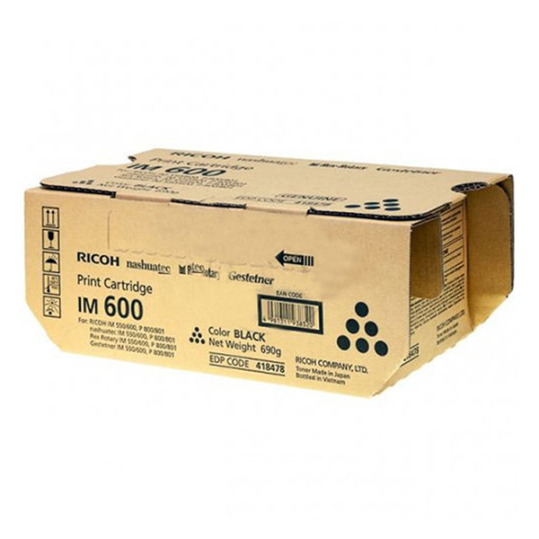 Ricoh IM 600 (418477) svart toner (original) 418477 418478 602271 - 1