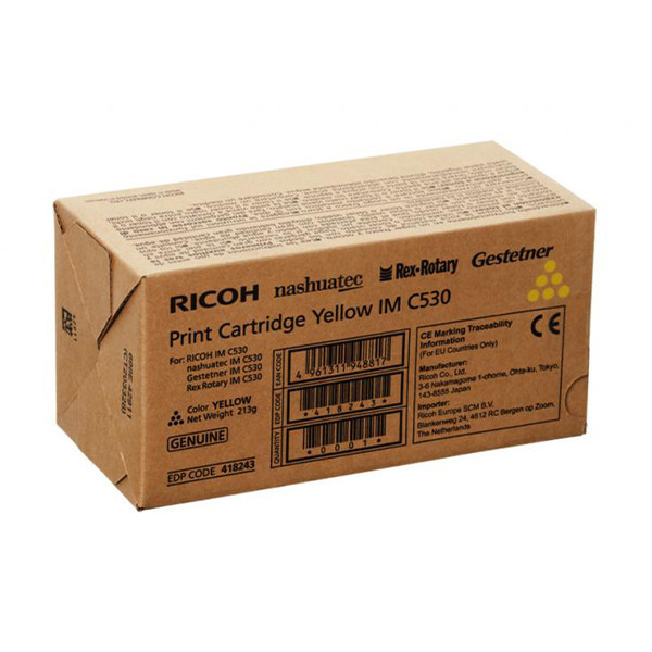 Ricoh IM C530 (418243) gul toner (original) 418243 602394 - 1