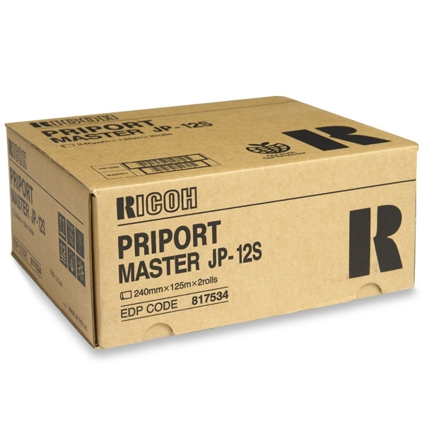 Ricoh JP12S (A4) master unit 2-pack (original) 817534 074634 - 1
