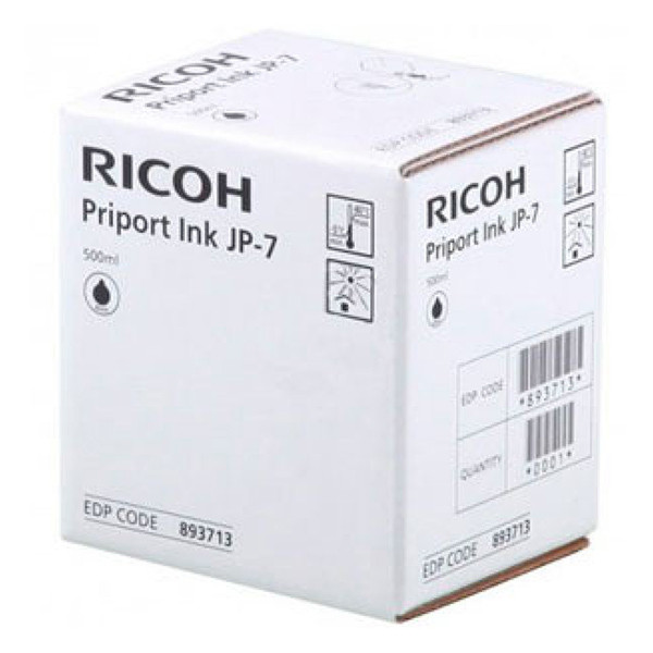 Ricoh JP7 svart bläckpatron (original) 893713 074714 - 1