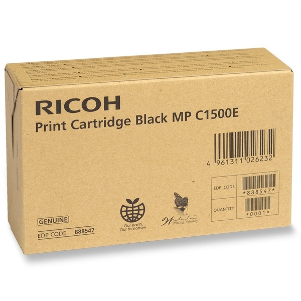 Ricoh MP C1500 BK (888547) svart gel toner (original) 888547 074820 - 1