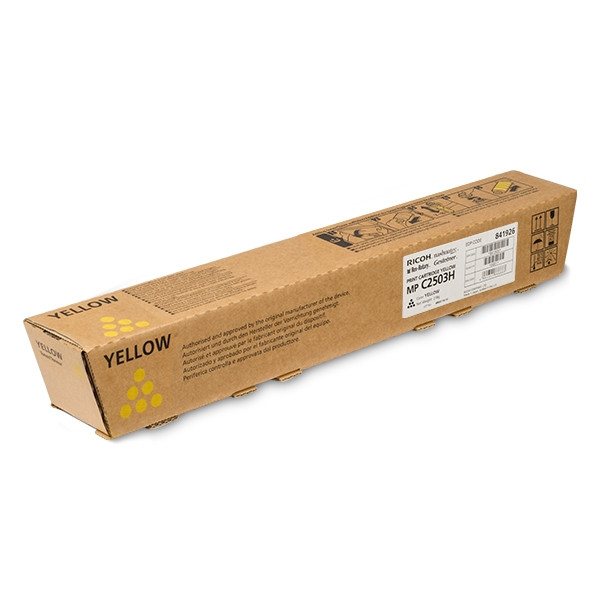 Ricoh MP C2503H (841926) gul toner hög kapacitet (original) 841926 073554 - 1