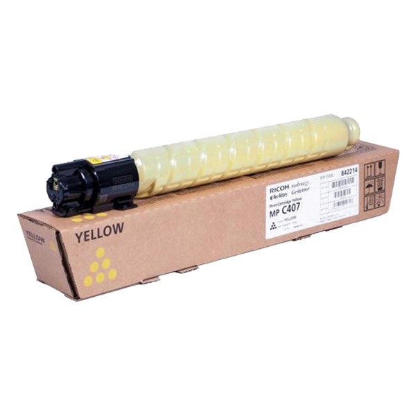 Ricoh MP C407 (842214) gul toner hög kapacitet (original) 842214 067142 - 1