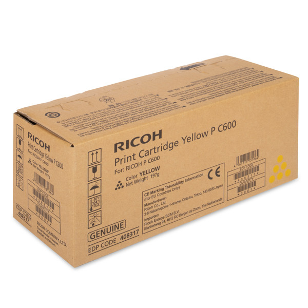 Ricoh P C600 (408317) gul toner (original) 408317 602289 - 1