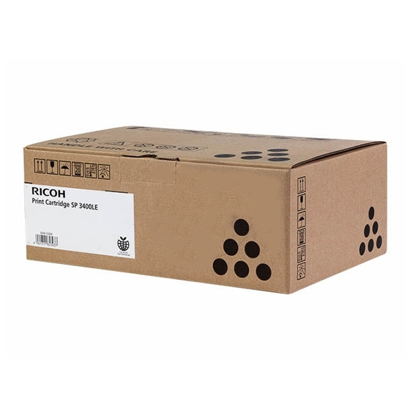 Ricoh SP 3400LE (406523) svart toner (original) 406523 407647 073576 - 1