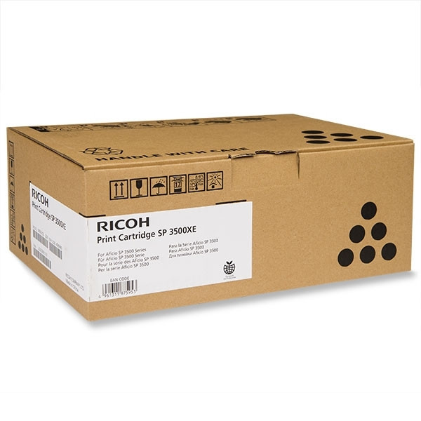 Ricoh SP 3500XE (406990) svart toner hög kapacitet (original) 406990 407646 073774 - 1