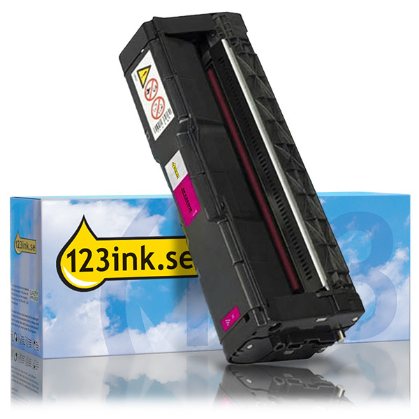 Ricoh SP C252HE (407718) magenta toner hög kapacitet (varumärket 123ink) 067027 - 1