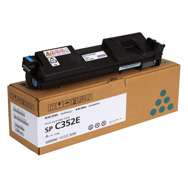 Ricoh SP C352DN (407384) cyan toner (original) 407384 408216 066918 - 1