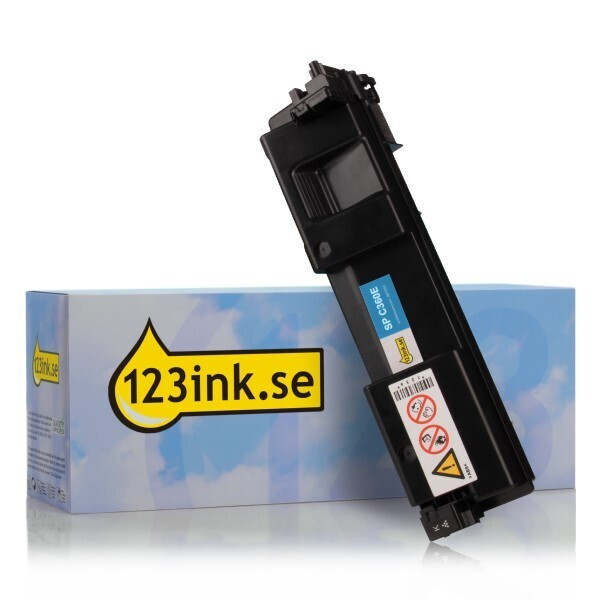 Ricoh SP C360E (408189) cyan toner (varumärket 123ink) 408189C 067093 - 1