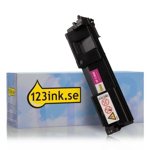 Ricoh SP C360E (408190) magenta toner (varumärket 123ink) 408190C 067095 - 1